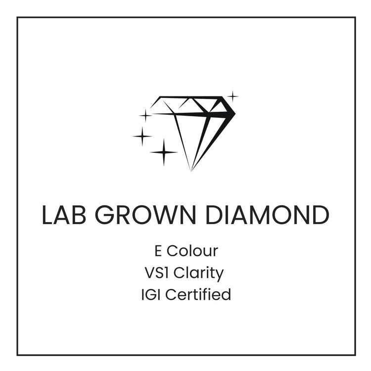 Princess Cut Engagement Ring in Platinum 1ct F VS Lab Grown Diamond