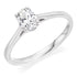 Oval engagement ring